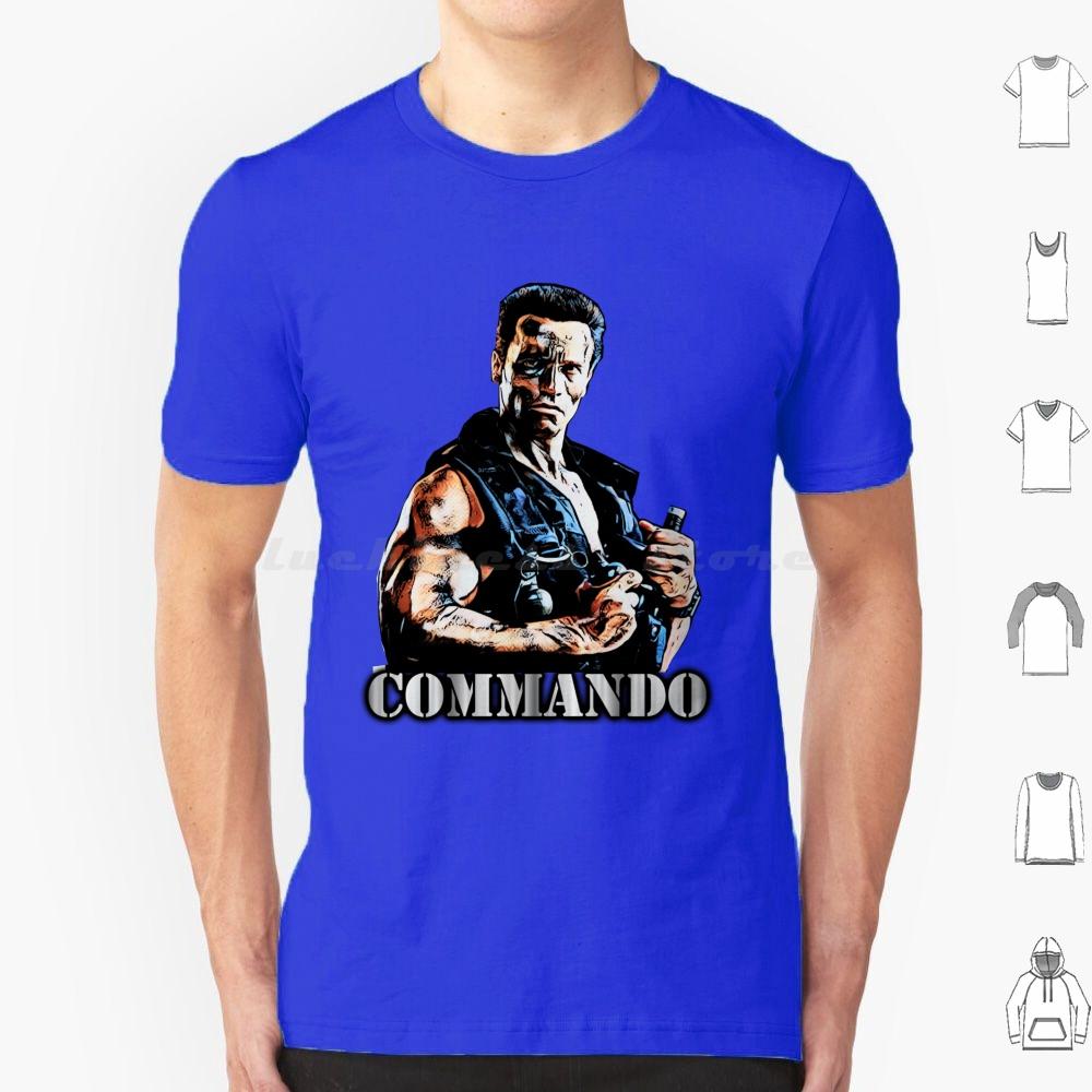 Commando T Shirt Cotton Men Women DIY Print Commando Movies Popular A Beverly Hills Cop See You At The Party Richter Terminator