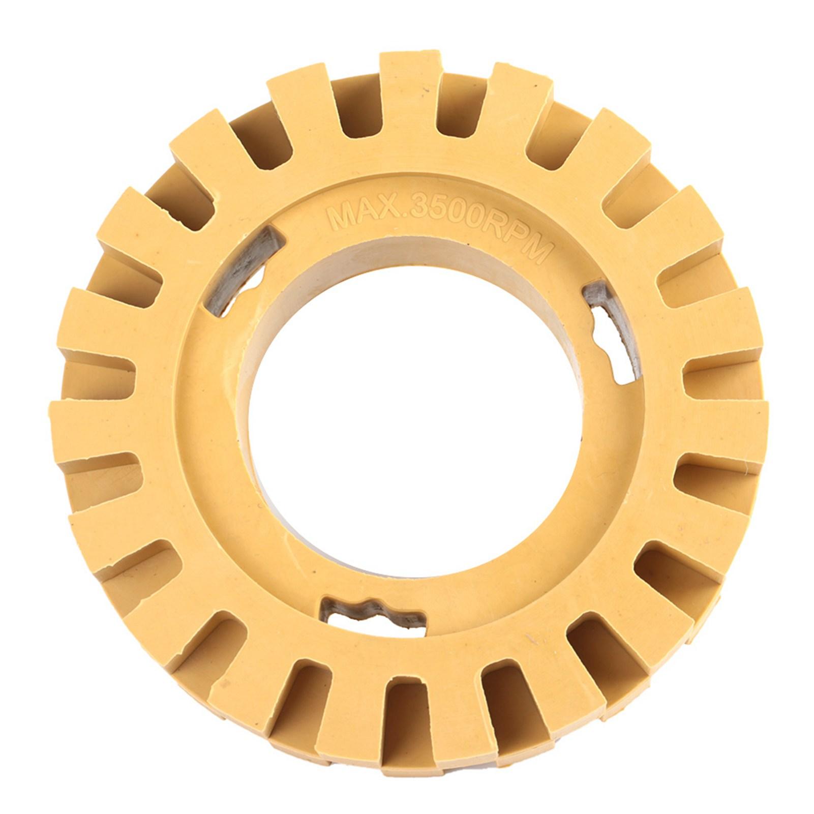 

100 мм 4 дюйма Шлифовальный и полировальный резиновый круг-ластик с зигзагообразной формой зубцов(Без хвостовика)