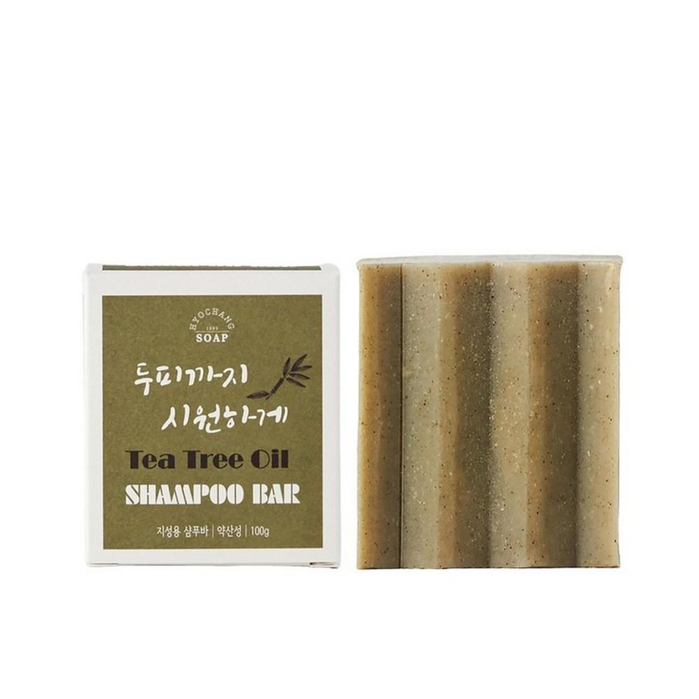 Hyochang Shampoo Bar Tea Tree Oil for Oily Hair Herb Scent 100g 2 Pcs Tea Tree Oil Oily Hair