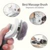 Dog and Cat Cleaning Face Comb, One-Button Hair Removal, Automatic Hair Removal, Pet Hair Removal Massage Comb, Cat and Dog Needle Comb Beauty