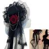 Classical Rose Pattern Hair Accessories Resin Plastic Barrettes Securely Hold Headpiece Props For Active Adults Girls