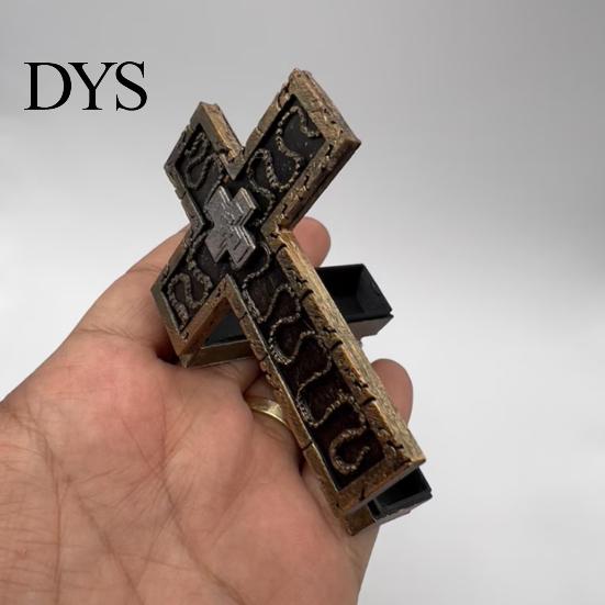 Anxiety Relief Accessory Necklace with Secret Compartment Character Ten Shaped Stress Jewelry Pendant Handmade 3D Printed Game Handcrafted Fidget