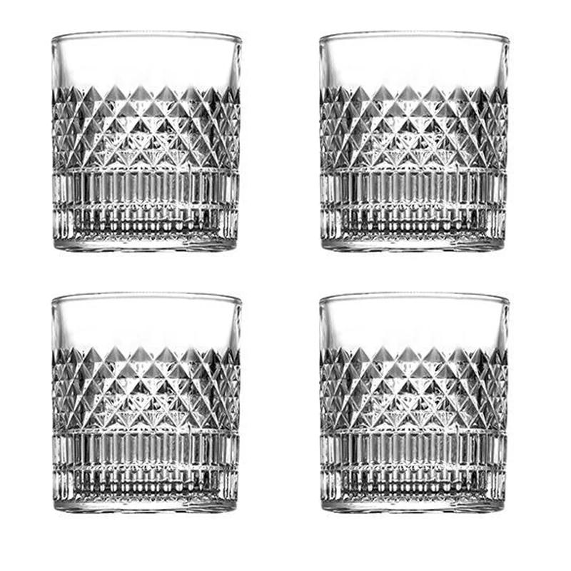 1/2/3/4ks kelímků 335ml průhledný kelímek na whisky na párty/domov/bar evropské křišťálové sklo kelímek na víno velkoobchodní kelímky hrnek pivní sklenice