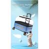 Dog Cat Transparent Bubble Carrier Airline Approved Hard Shell Portable Rolling Luggage Travel Case Dog Stroller Dog Car