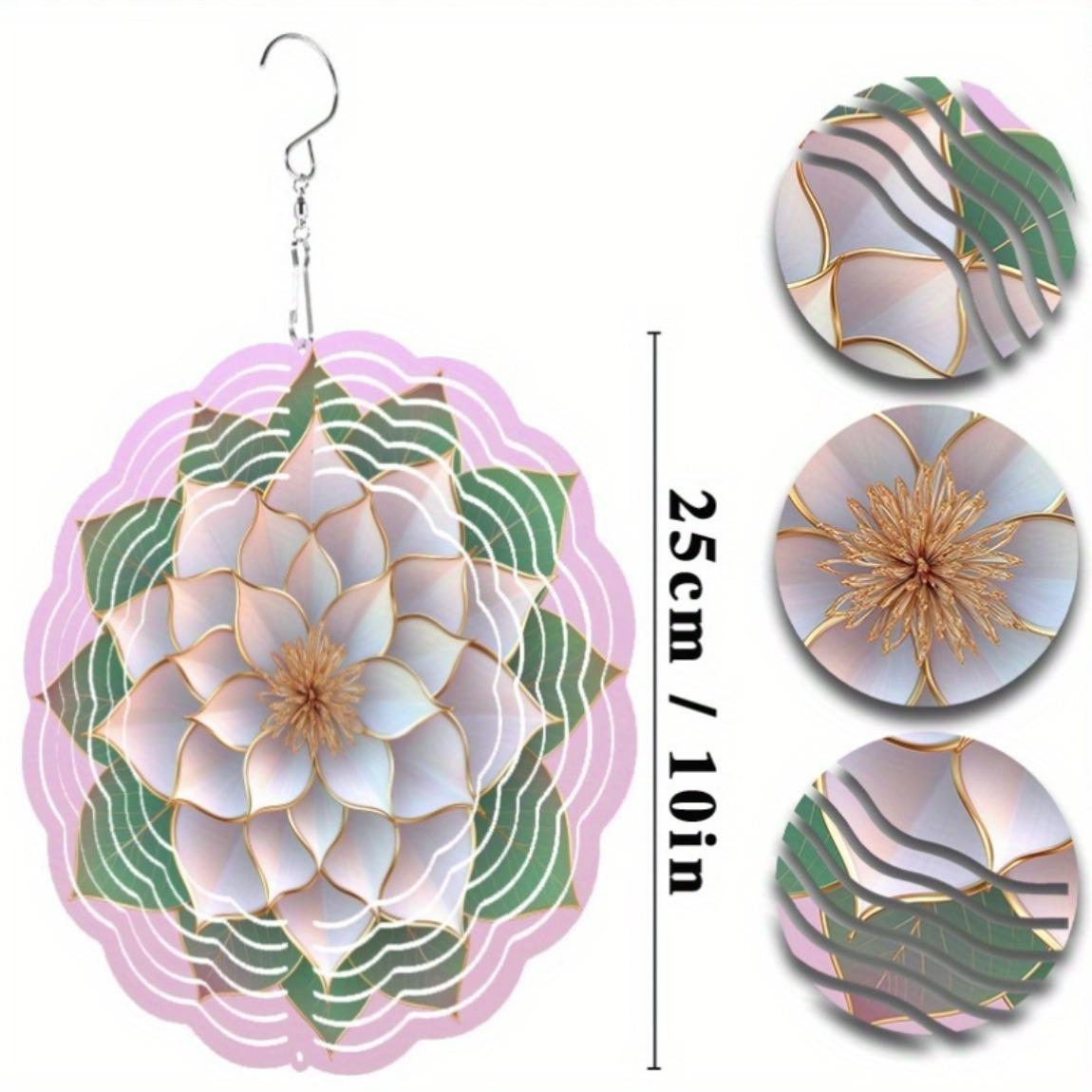 

10 Inch Hanging Wind Chime for Outdoor Garden Decor Dynamic Design with 360 Hook Perfect for Spring and Summer Lawn Patio Yard 01A