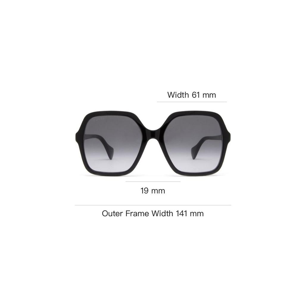 Gucci Minimalist Butterfly Sunglasses Unisex Sunglasses Black GG1072S-001