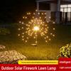 Solar LED Firework Lawn Lights: Colorful, Flashing, Rainproof, Outdoor Decorative Lights for Gardens and Courtyards.