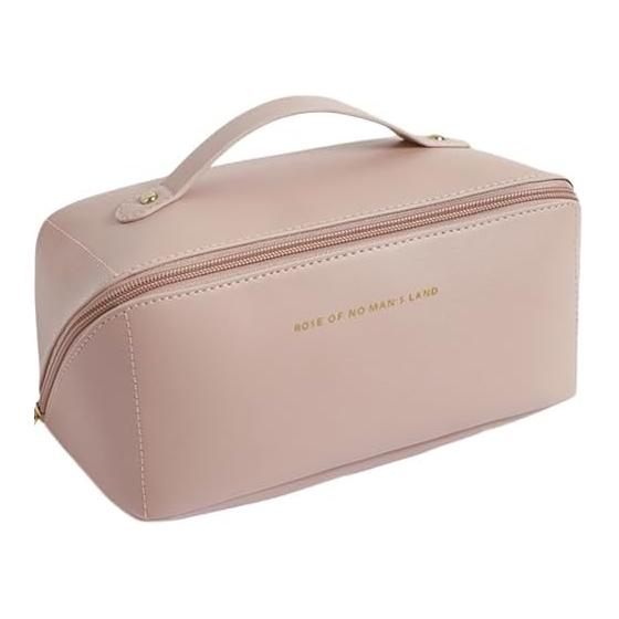Makeup Pouch, Freestanding, Large Capacity, Cosmetic Pouch, Cosmetic Pouch, Vanity Pouch, Travel, Compact, Large, Portable, Lightweight,
