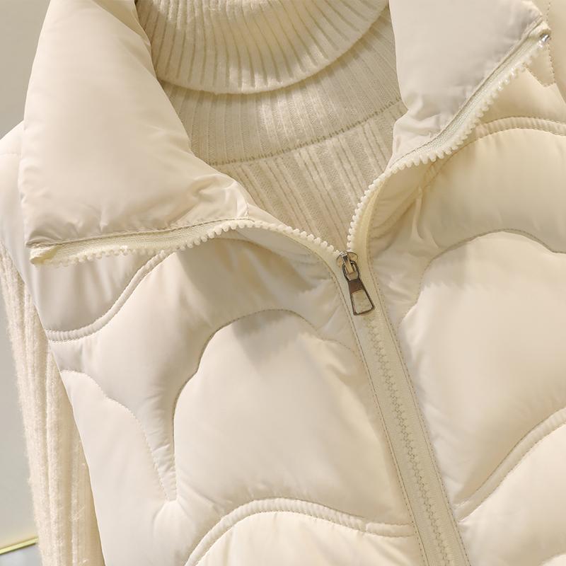 Fashion Winter Women's Warm Vest Outerwears Elegant Thick Sleeveless Parka Woman Short Coats