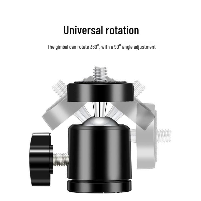360° Rotating Mobile Streaming Tripod Stand with Multifunctional Clip