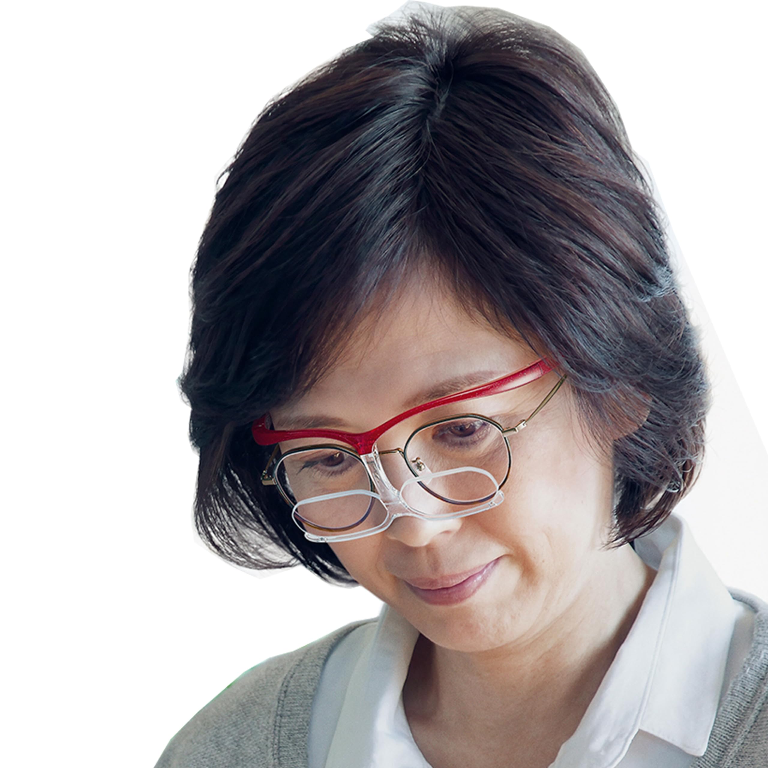 

Очки-лупа CHARMANT, позволяющие видеть вещи вблизи и вдали одновременно (поставляется с двумя ремешками для очков) (красный)