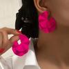 Butterfly Fan-Shaped Metal Texture Earrings - Multi-Color, Trendy European & American Style