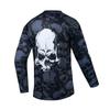 Personalized Skull-headed Downhill Suit Breathable Quick-dry Mountain Cross-country Motorcycle Riding Long-sleeved T-shirt Bicycle Shirt