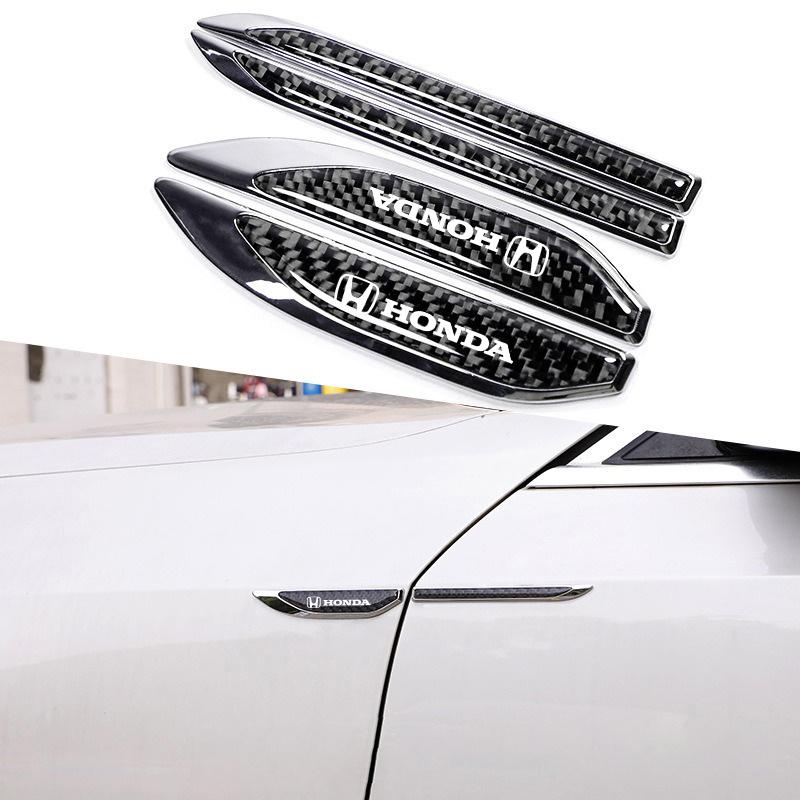 For Honda Jazz 95 2022 Fe City Bonda Accord G10 Jade Auto Accessories Car Styling 2pcs 3D Metal Side Fender Rear Trunk Stickers LK6