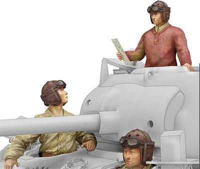Lanmo Model Китайська експедиційна сила Танковий екіпаж Набір для 3D-принтера 1/35 3 шт. LANLM-35107