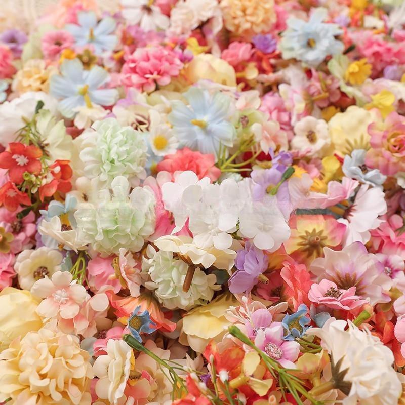 20/50Pcs Mix Artificial Flowers Silk Rose Fake Flowers Heads for Home Decor Wedding Decoration DIY Craft Garland Gifts Accessory