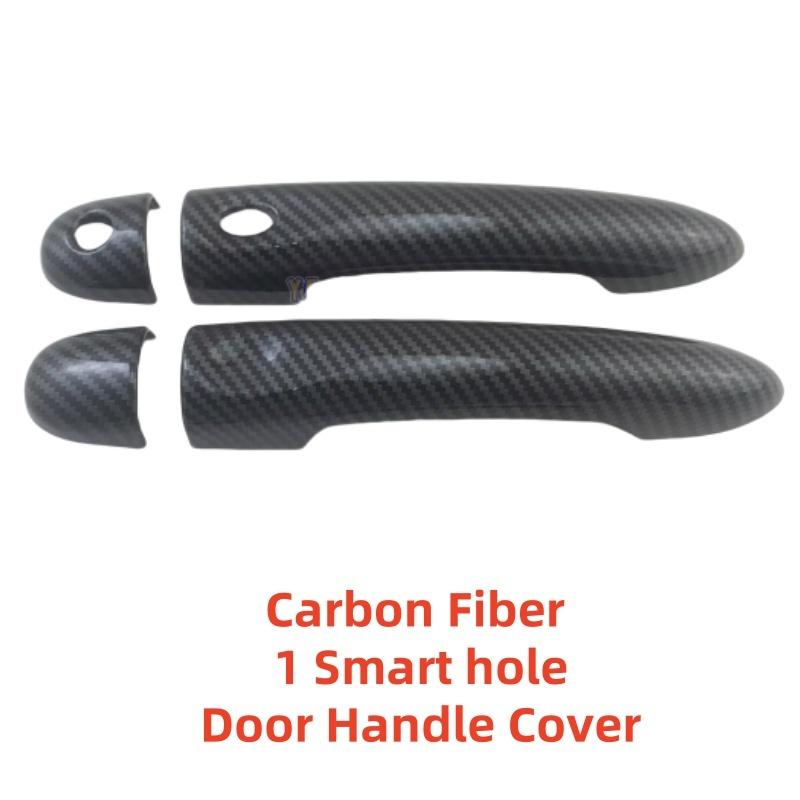 Car ABS Black Carbon Accessories Plated Door Handle Cover Trim Paste Style 2011 2012 2013 2014 For Renault Megane RS Trophy