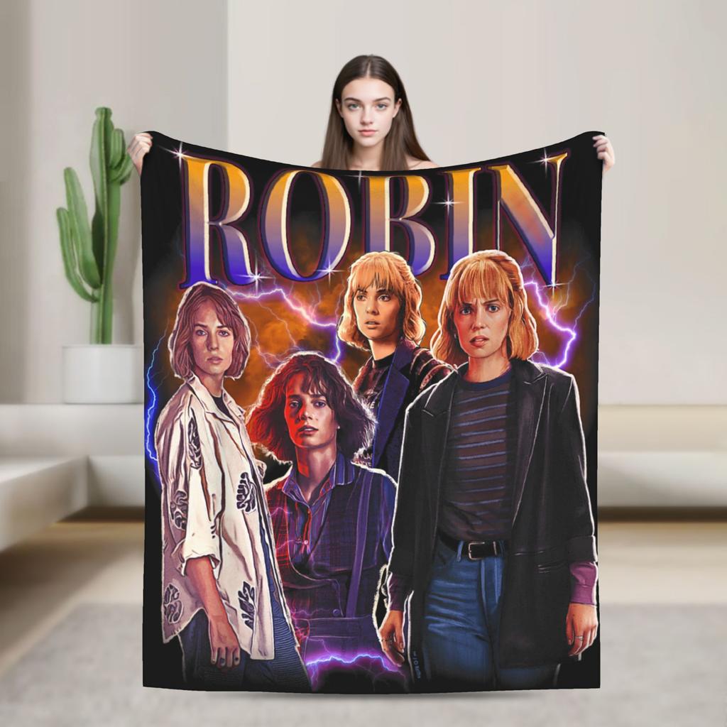 Steve The Babysitter Portrait Blanket Quality Warm Soft Throw Blanket Winter Picnic Couch Chair Fluffy Bedspread