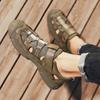 FashionBrand Black Men's Leather Sandals 2024 Summer Quality Beach Slippers Casual Shoes Flat Bottomed Outdoor Beach Shoes
