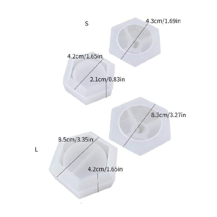 Hexagonal Storage Container Moulds Silicone Material DIY Candle Cup Moulds