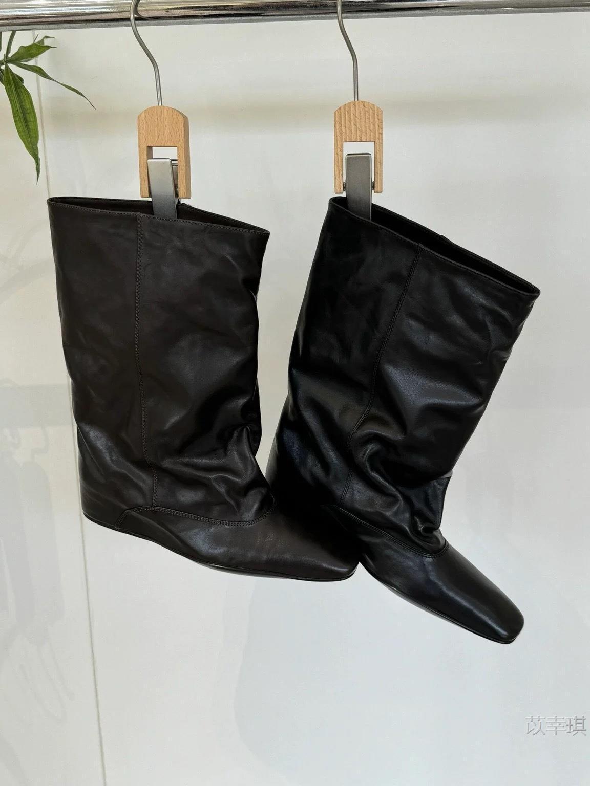 Sheepskin Version British Style Pleated Stacking