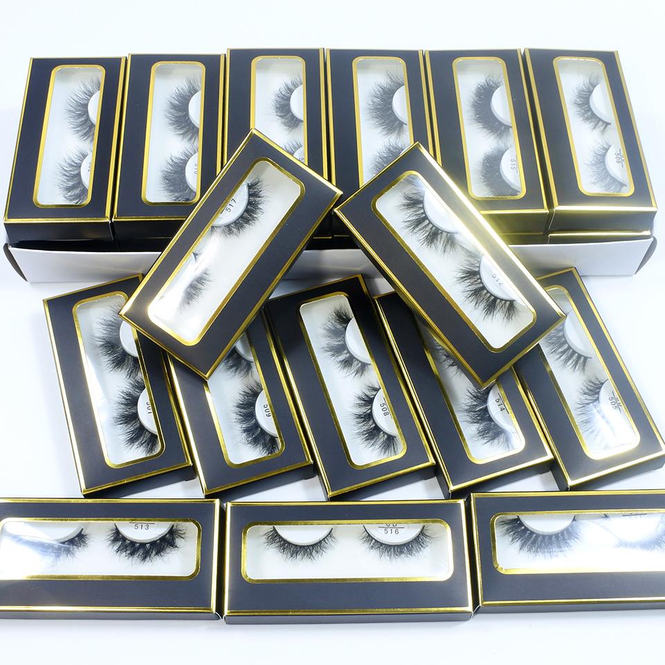 Lashes Bulk Wholesale 5/10/30/50 Pairs Mink Lashes 10mm-18mm Fluffy Volume Natural Eyelashes Makeup