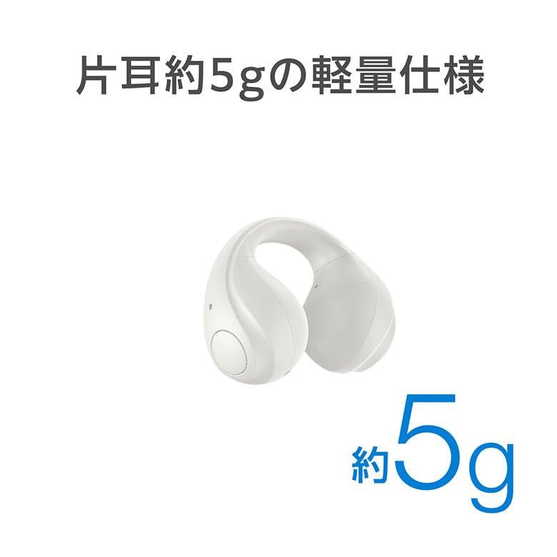 Green House Wireless Easy Work Listen While Gray Earphones, Open-Ear Style, Lightweight, Waterproof, IPX4, Operation, BGM, Working, (GH-OWSB-GY)