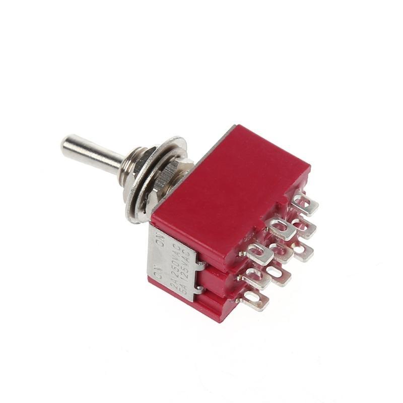 Mini 6mm MTS-302 Toggle Switch 9 Pin 2 Position ON/ON 5A/125VAC 2A/250VAC