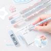 Lucky Omamori Exam Pencil Set Kawaii Retro Japanese 2B Mechanical Pencils for Test Prep with Refills Student Writing Supplies