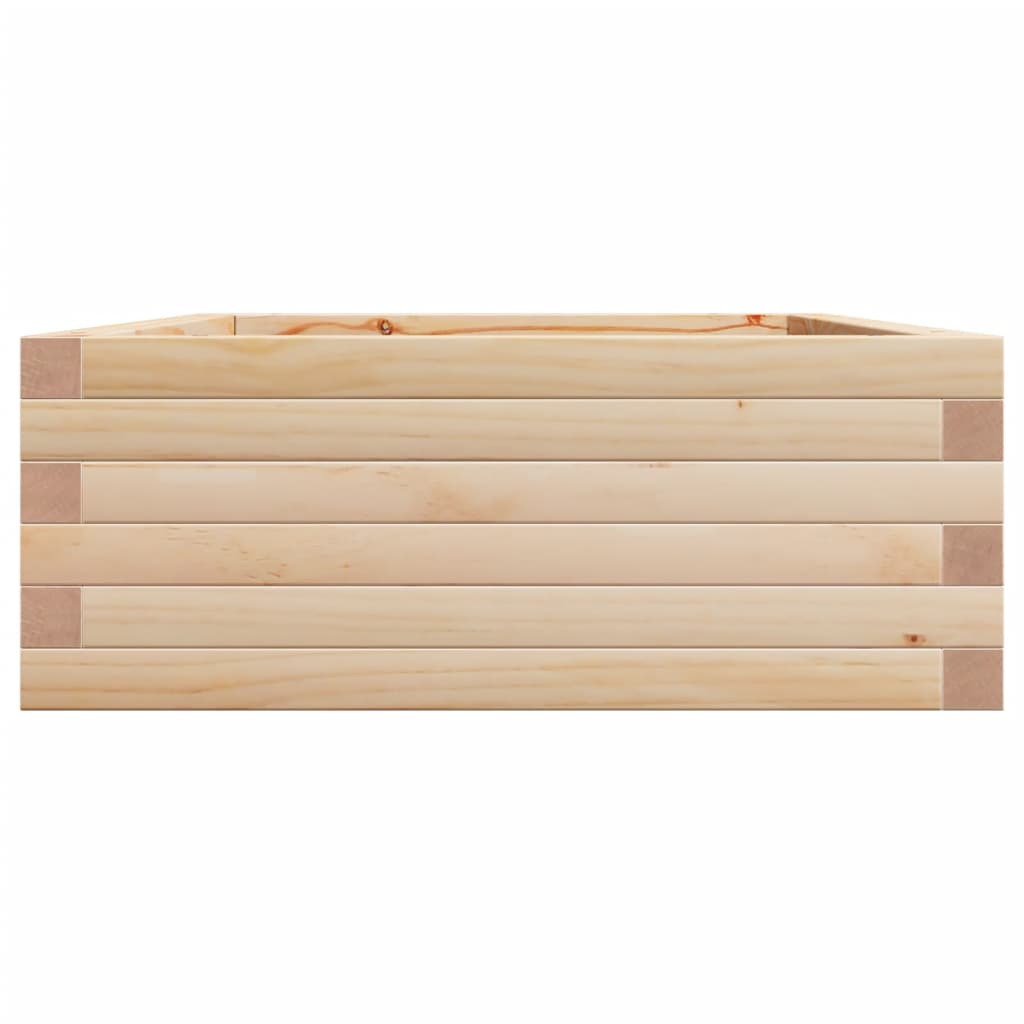 Vidaxl Donica Ogrodowa, 90X60X23 Cm, Lite Drewno Sosnowe
