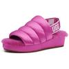 UGG Satin Soft And Comfortable Plush Slippers Women's Purple 1106875-FUS