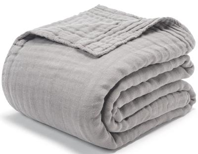 AIFY Musselin-Decke, Einzelbett, 6-lagig, 100% Baumwolle, Flauschig, Ganzjahreskomfort, Leicht, Atmungsaktiv, Atmungsaktiv, Perfekt für einen erholsamen Schlaf, Su