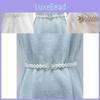 Elegant Pearl Waist Belt For Women Featuring Rhinestones And Flexible Design For Dresses