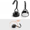 Swivel Heavy Duty Magnetic Hooks Black Silver Strong Magnetic Hooks for Hanging Cruise Cabins Refrigerator Kitchen Locker