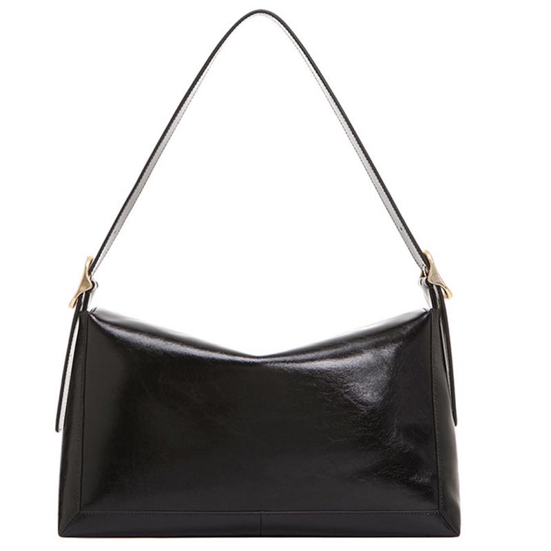 IELGY Универсальная большая сумка-мессенджер на одно плечо из мягкой лакированной кожи — фото 9