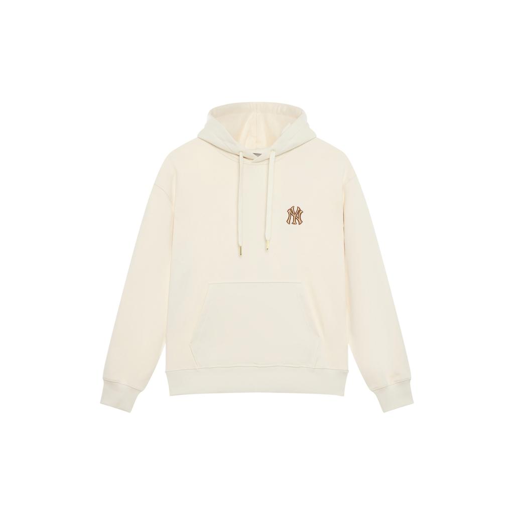 New MLB MONOGRAM Collection New York Yankees 24FW Hoodie Unisex Cream 3AHDM0144-50CRD