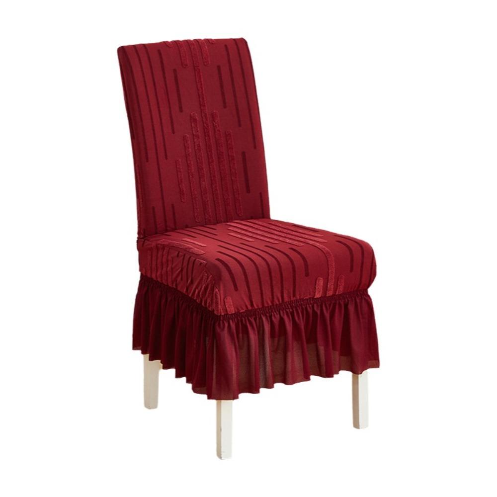Thickened Elastic Chair Cover Non-slip Dinning Chair Protective Case Seat Cover Dining Chair красный