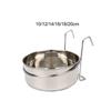 Stainless Steel Dogs Bowl Sturdy Dog Feeder Food Holder for Kitten Small Dog Crate Bunny Feeder Small and Medium Dogs Cats