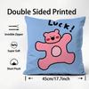 Happy D-Dog Cushion Cover Comfortable Reversible Pillow Cover Ideal for Car Sofa Bedroom & Beyond