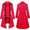Medieval Lace Patchwork Threebutton Cloak Costume For Stage Performance Women And Men