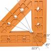 Wood Corner Clamping Tool Set with Triangular Structure for Stable Support During Gluing Drilling and Sawing Operations