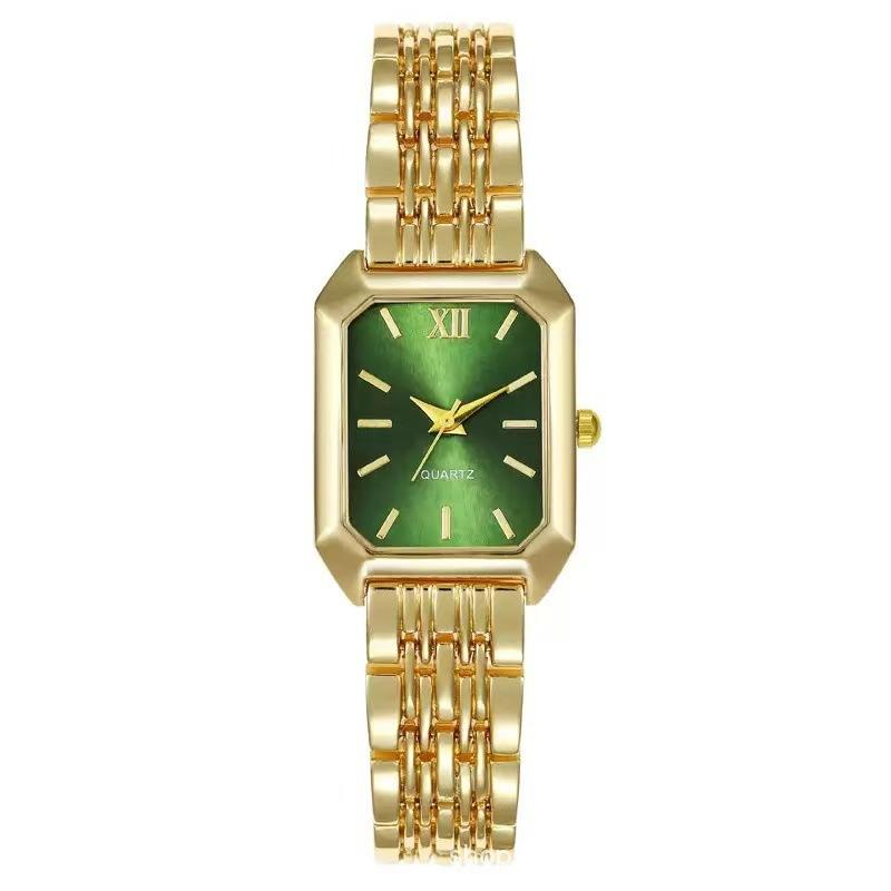 Fashion watch square hot-selling women s quartz watch student simple scale women s watch зелёный