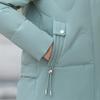 Middle Age Women Winter White Duck Down Coats Vintage Plus Size Parkas Hooded Elegant Thick Warm Down Jackets Woman Outerwears