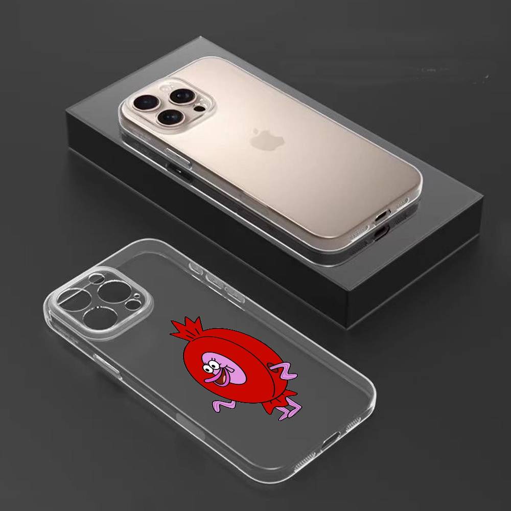 Little Residents of Bikini Bottom Phone Case For iPhone17,16,15,14,13,12,11 Plus,Pro Max Soft Transparent Cover