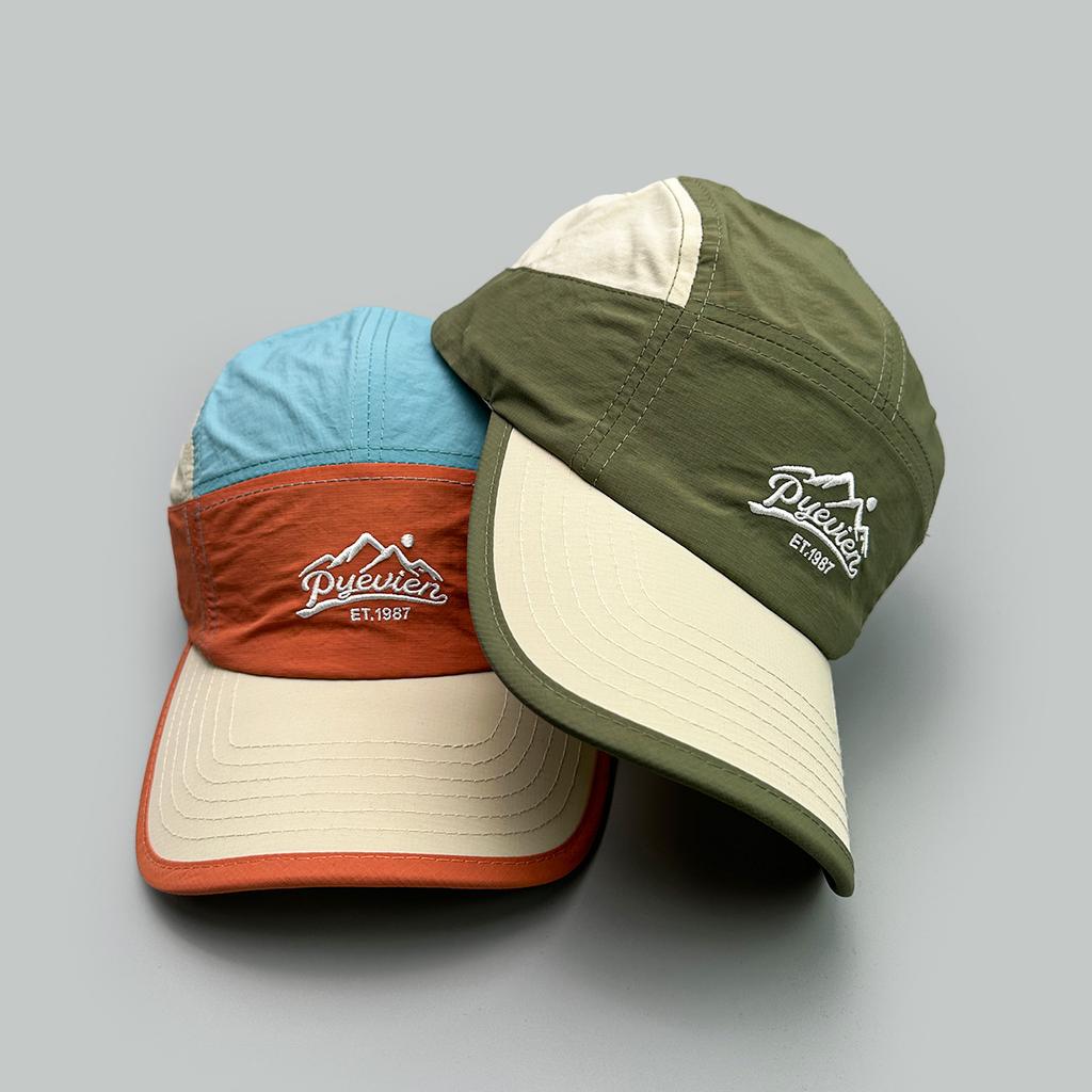 Outdoor Quick-Drying Contrasting Colors Embroidery Mountain Peak Letter Baseball Cap Men'S And Women'S Sunshade Travel Cap