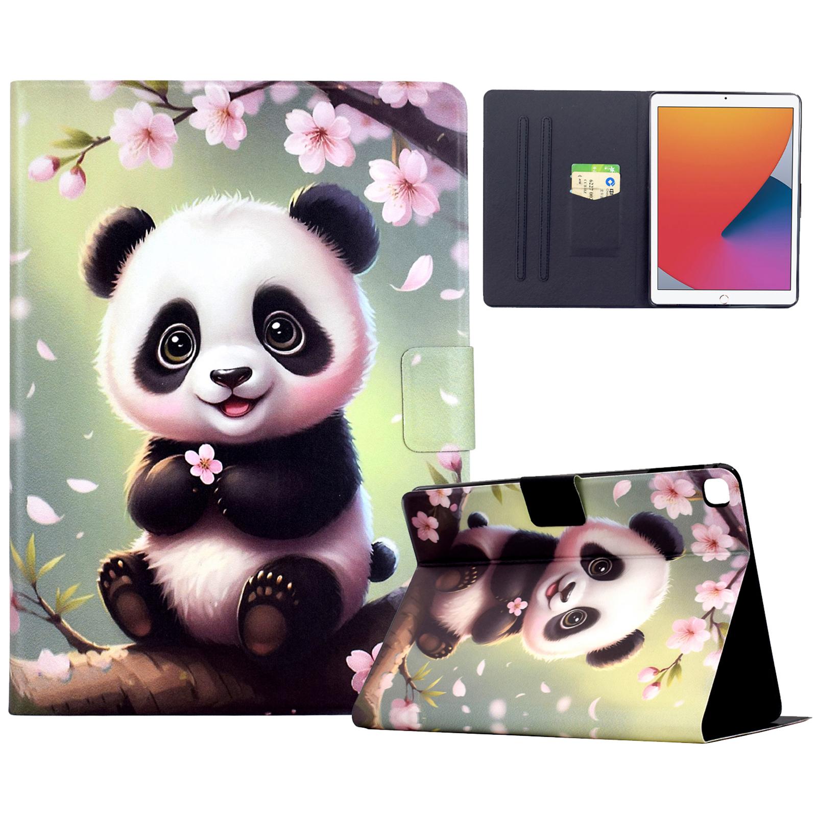 

Stand Case for iPad 10.2 (2020)/(2019)/Air 10.5 inch (2019) Pattern Printing Tablet Leather Cover with Auto Wake/Sleep Sakura Panda