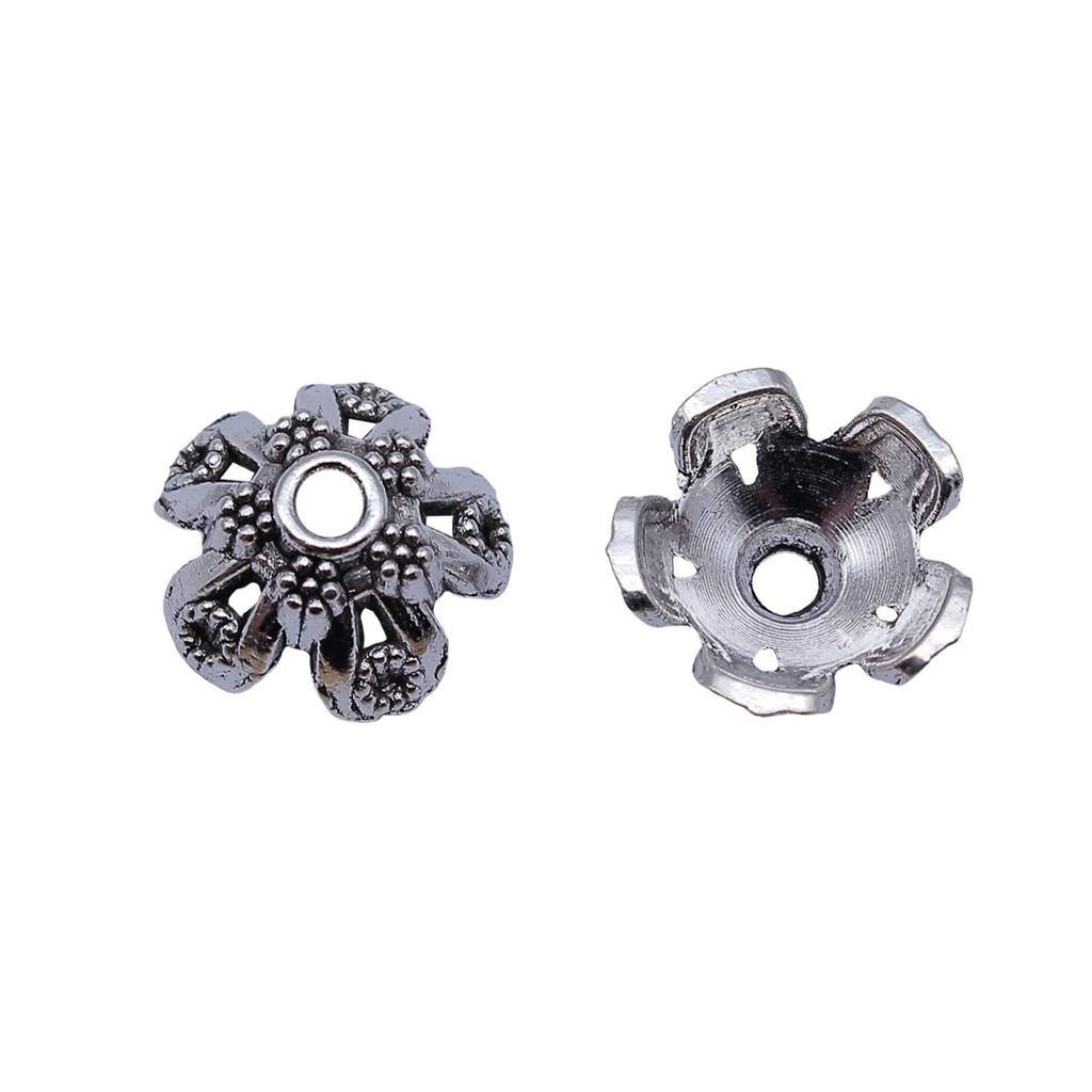 Textured Bead Cap Charms Dome Covers For Pearl And Gemscolor Jewelry Findings