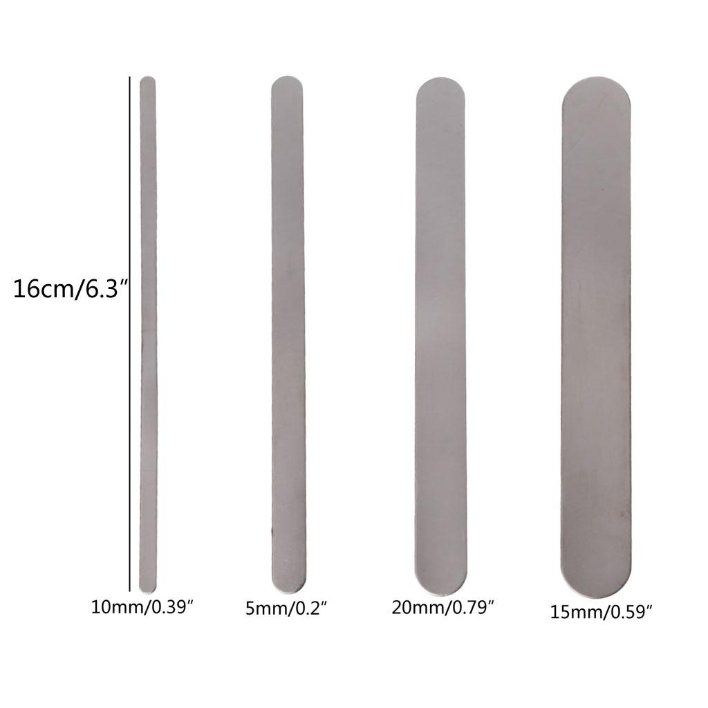 10Pcs/set Bracelet Bending Rod Jewelry Tool for Stamping Bangle 5/10/15/20mm Jewelry Making Supplies for Project