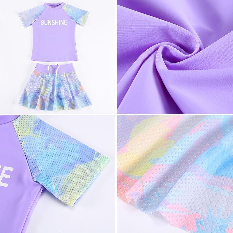 Big Kids Japanese Style Cartoon Princess Two-Piece Swimsuit for Girls, 2025