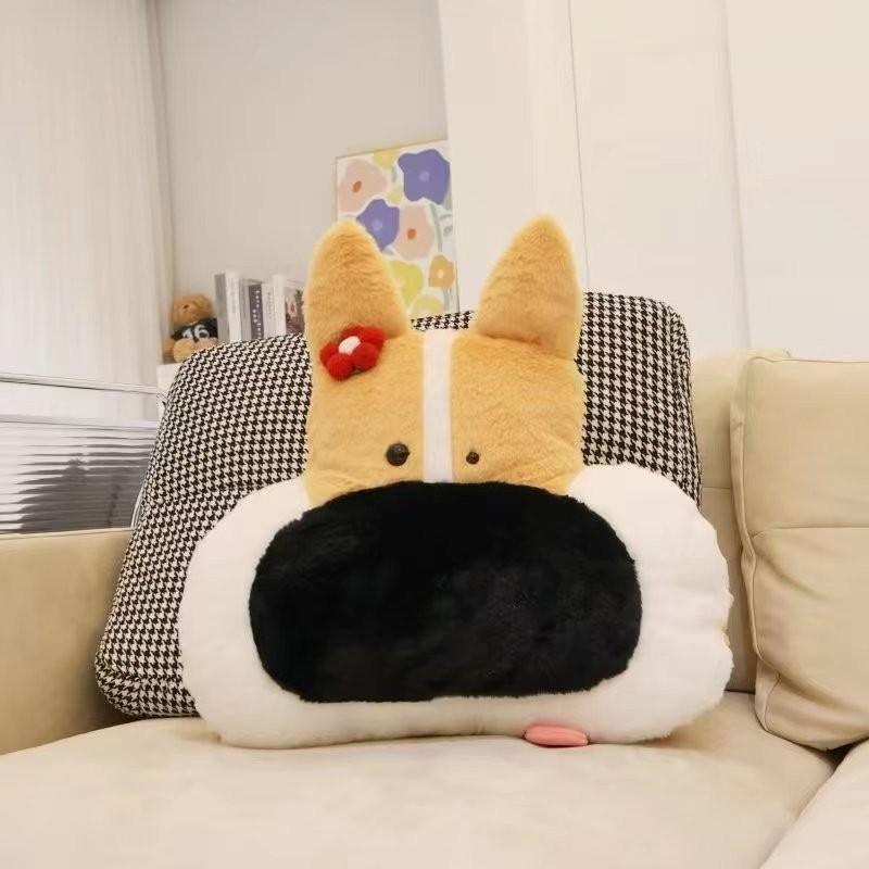 Dog Nose Big Cushion Husky Throw Pillow Car Pillow Plush Toy Soft Doll Fill